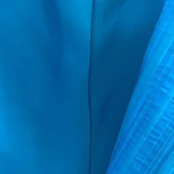 SZ 8 Petite Dana Buchman Turquoise Striped Blazer - Picture 7 of 9